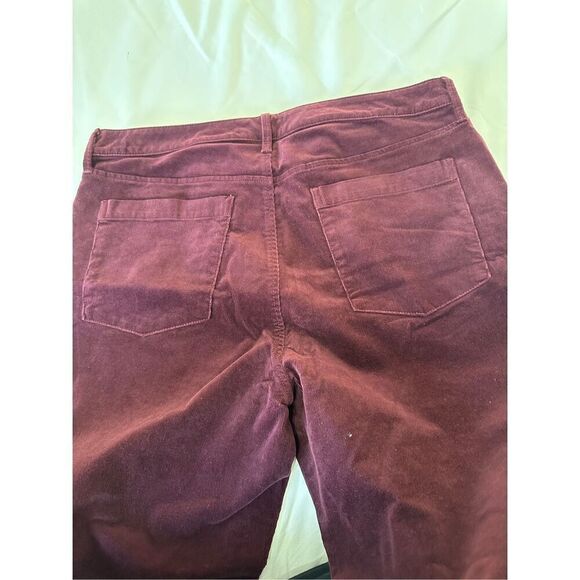 NWT Talbots Relaxed Chino Ankle Wine Pants Stretch Size 14 - Picture 9 of 10